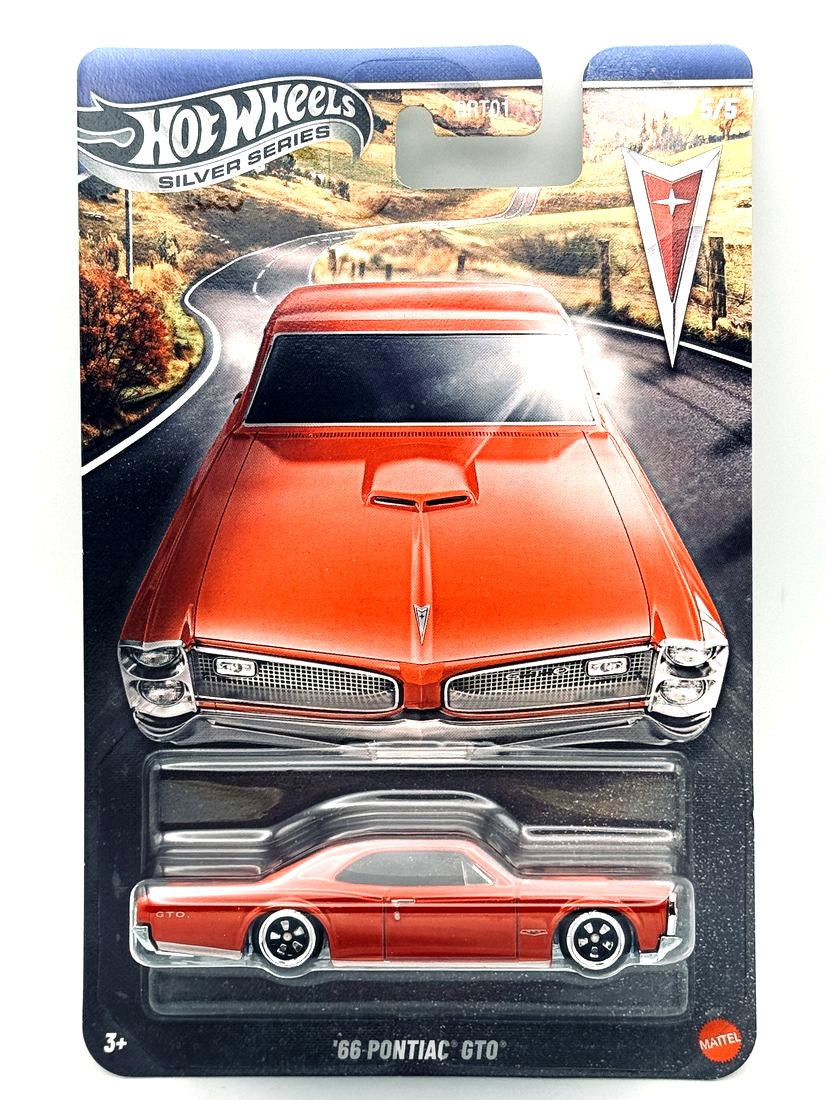 1966 Pontiac '66 GTO Hot Wheels Silver Series 1:64 diecast