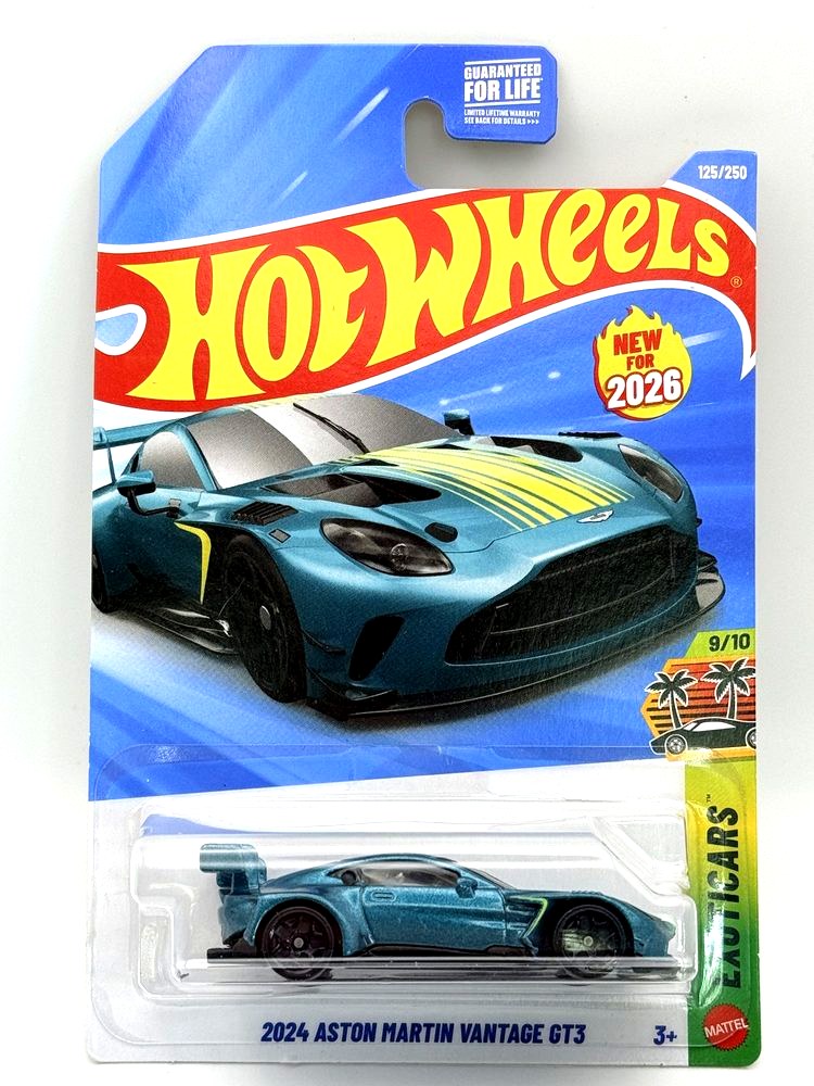 2024 2024 Aston Martin Vantage GT3 Hot Wheels 1:64 diecast