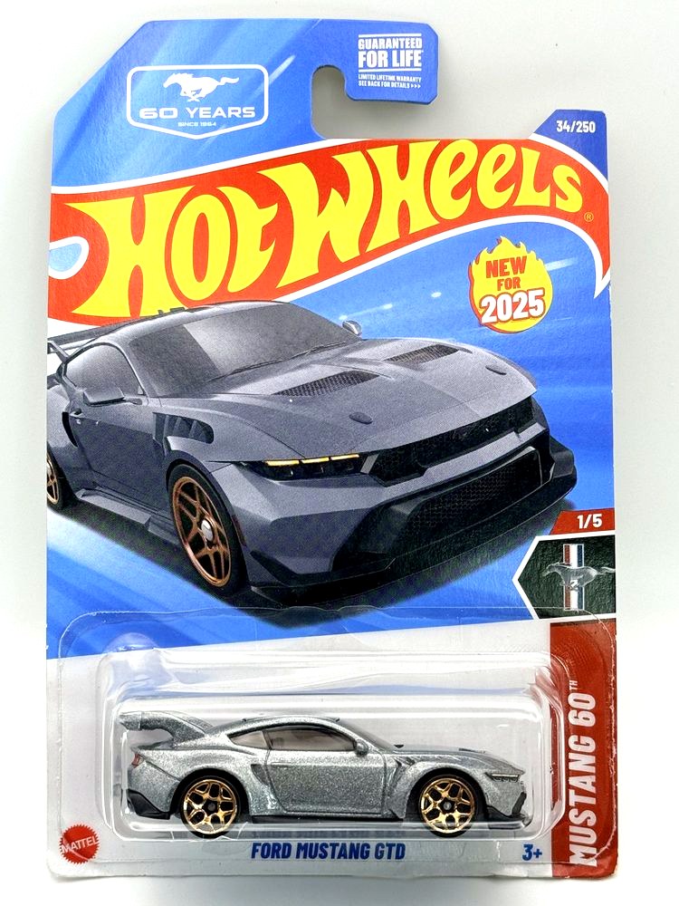 2025 Ford Mustang GTD (Silver) Hot Wheels 1:64 diecast