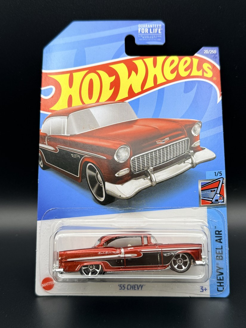 1955 Chevrolet '55 Chevy (Red) Hot Wheels 1:64 diecast