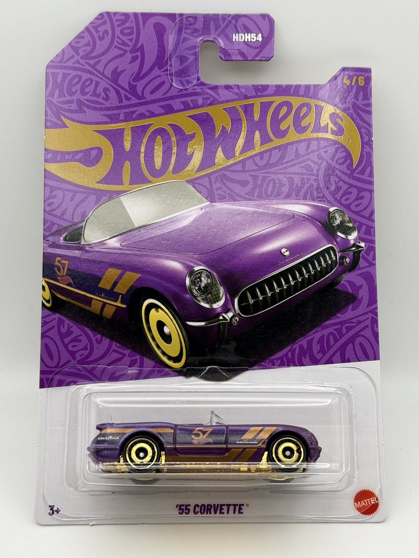 1955 Chevrolet '55 Corvette Hot Wheels 1:64 diecast