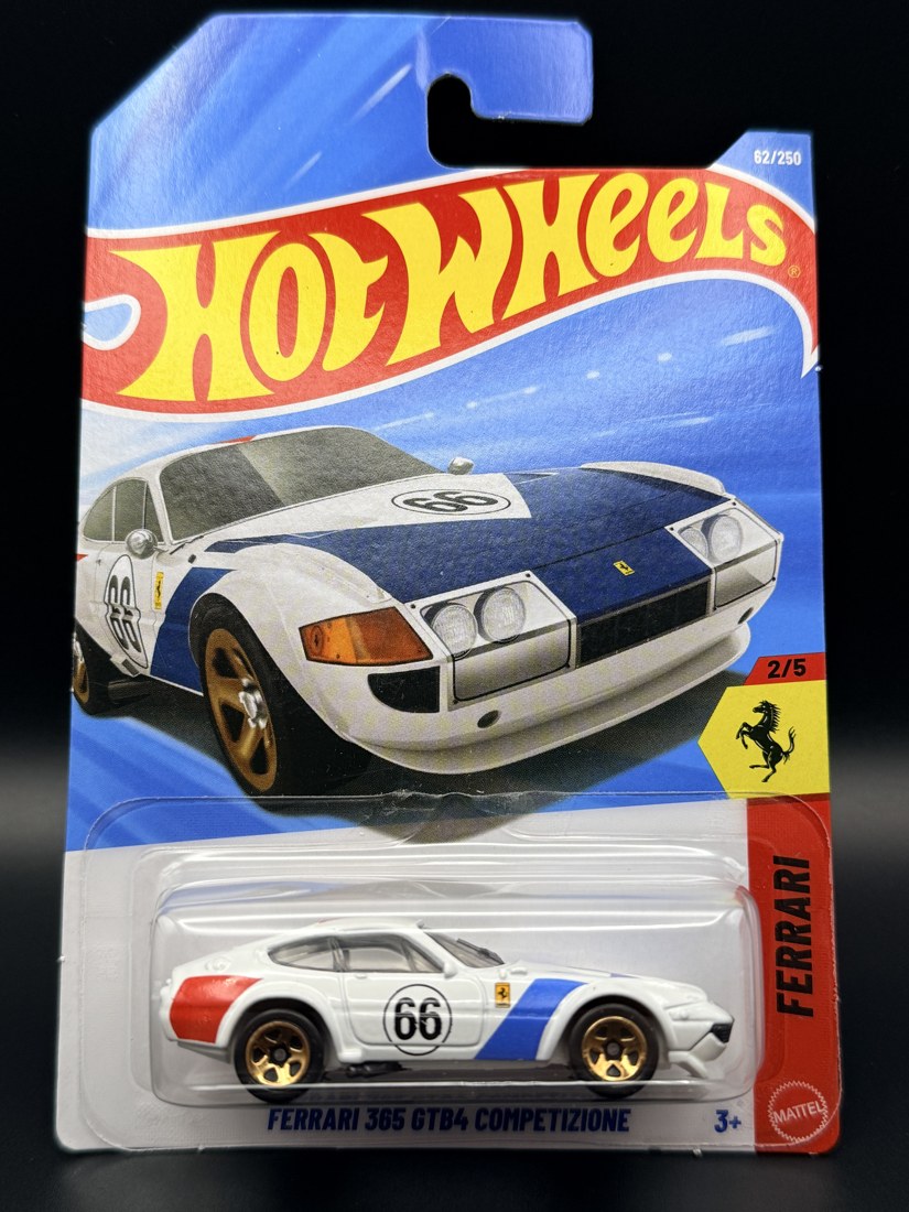 1971 Ferrari 365 GTB4 Competizione (White) Hot Wheels 1:64 diecast