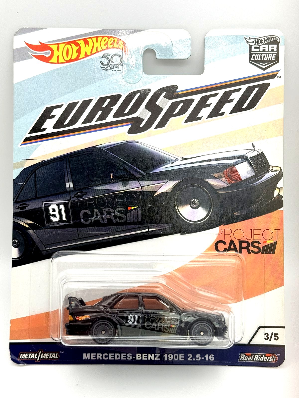 1990 Mercedes-Benz 190E 2.5-16 (Euro Speed) Hot Wheels Premium 1:64 diecast