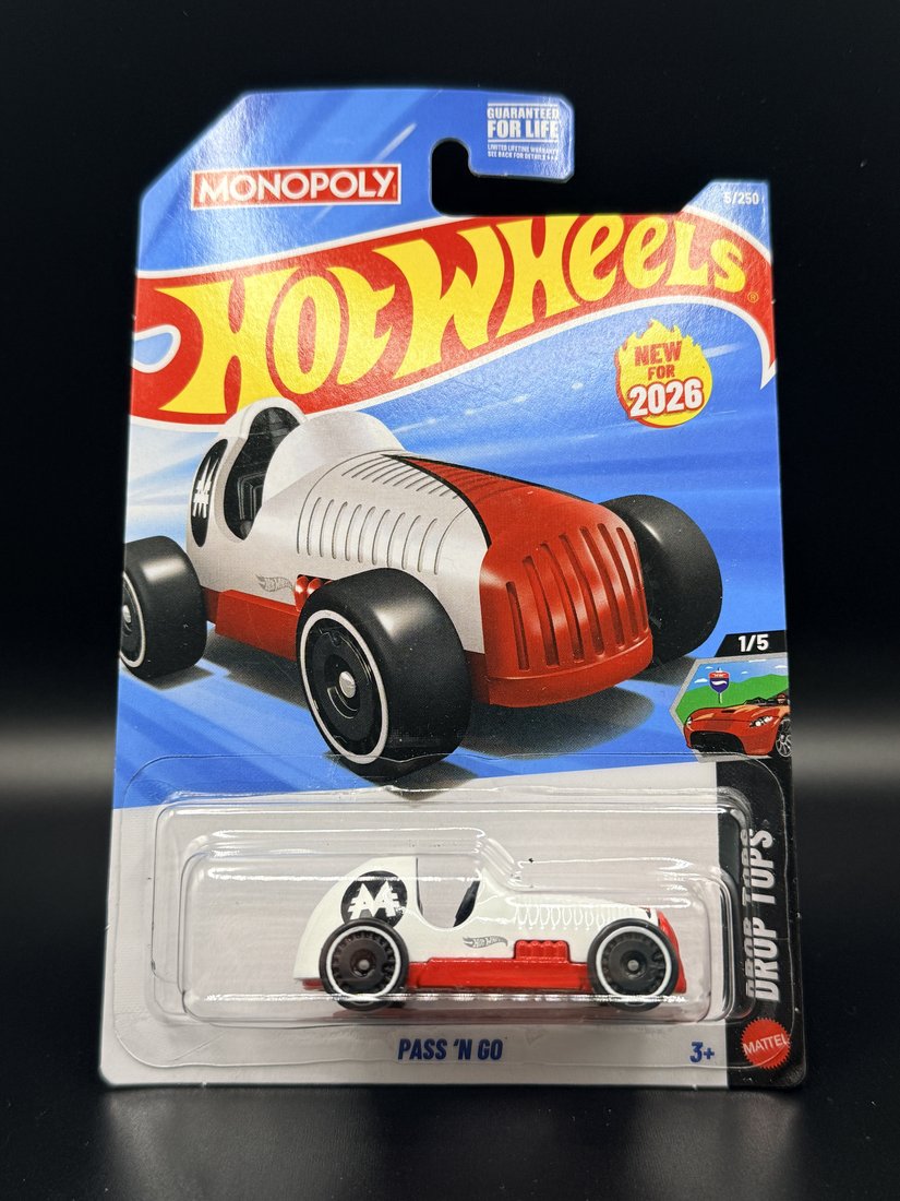 2026 Hot Wheels Pass 'N Go (Monopoly) Hot Wheels 1:64 diecast