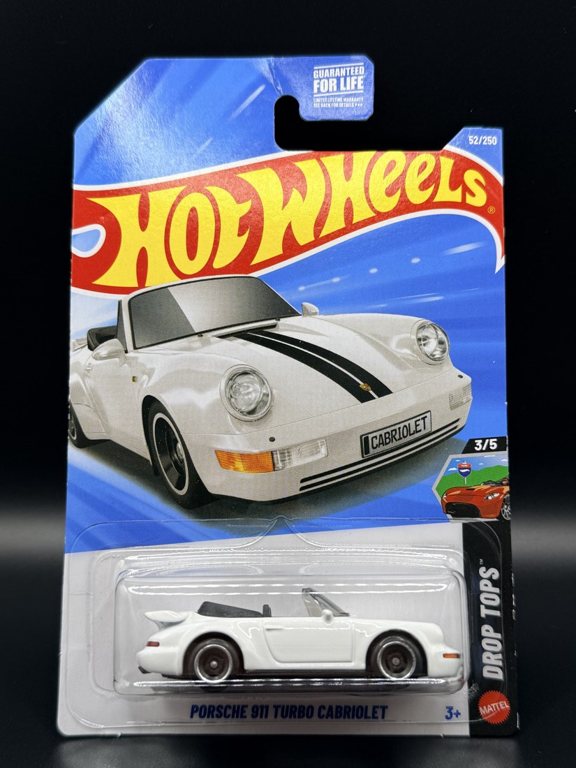 1990 Porsche 911 Turbo Cabriolet (Drop Tops) Hot Wheels 1:64 diecast