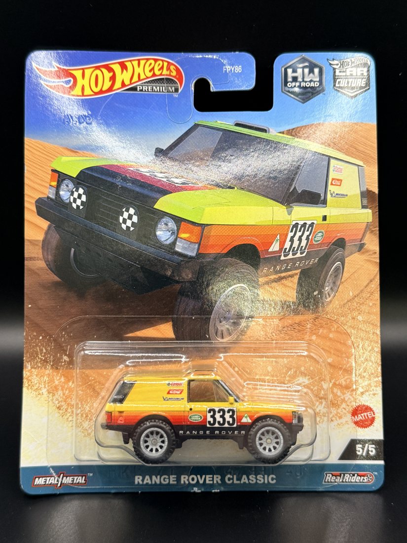 Land Rover Range Rover Classic (Camel Trophy) Hot Wheels Premium 1:64 diecast