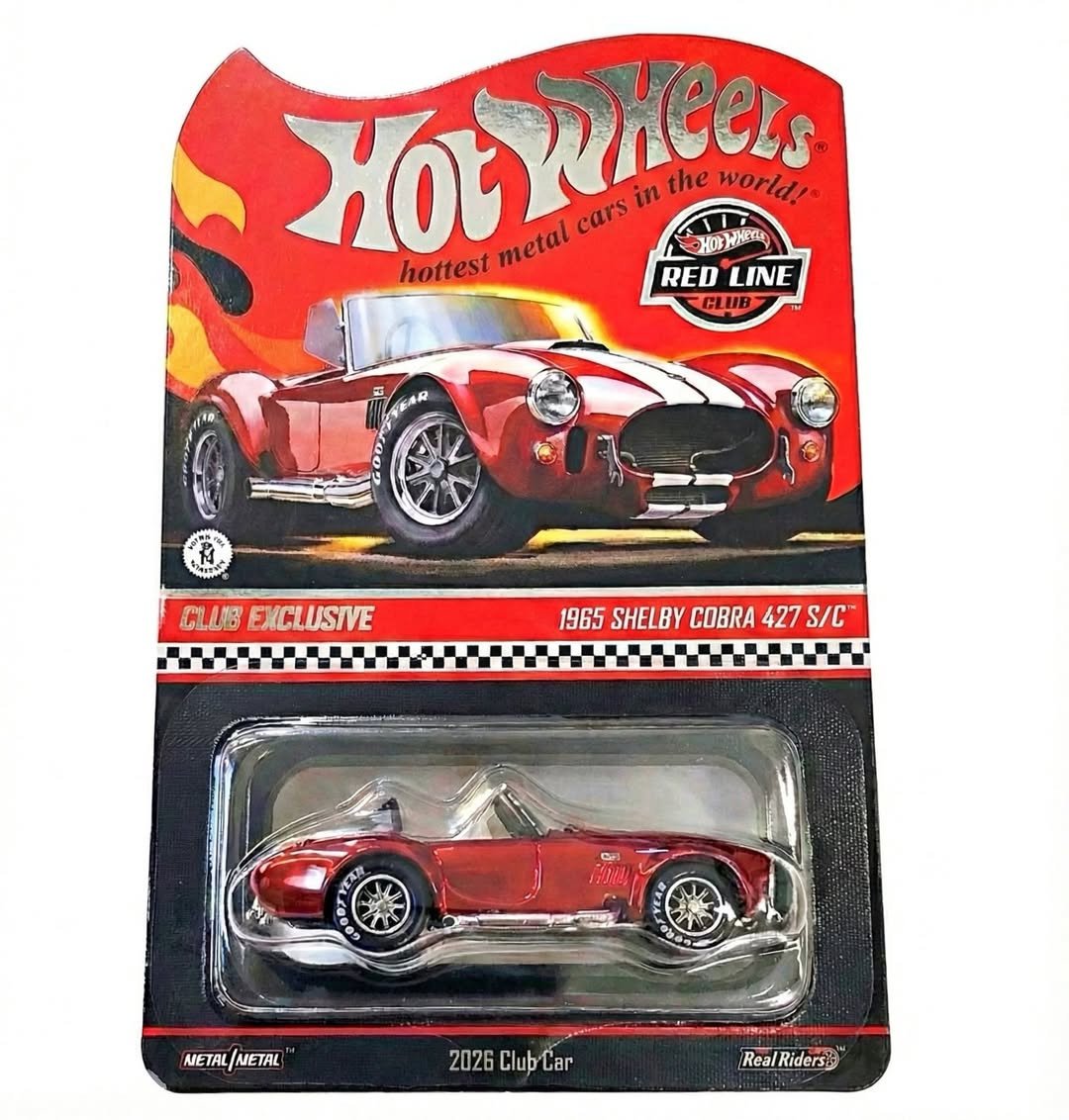Red Line Club 1965 Shelby Cobra 427 S/C club exclusive on the classic flame card