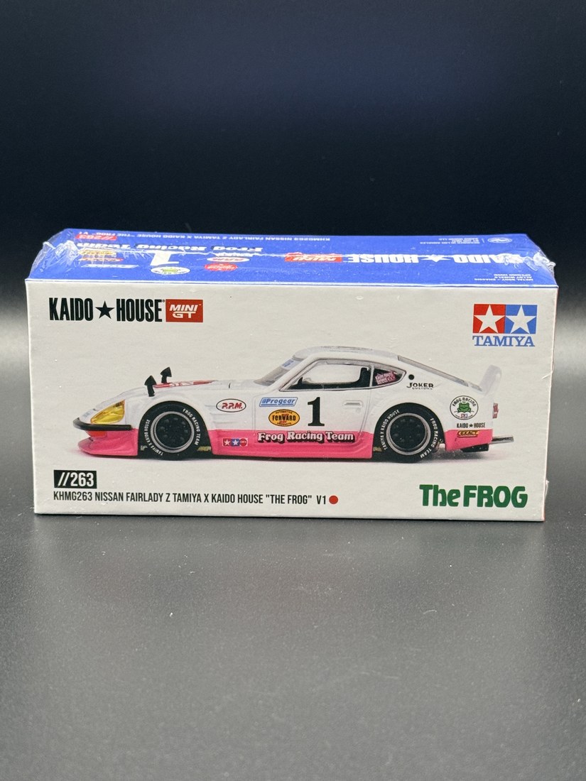 1971 Nissan Fairlady Z 'The Frog' V1 (Tamiya) Kaido House × Mini GT 1:64 diecast