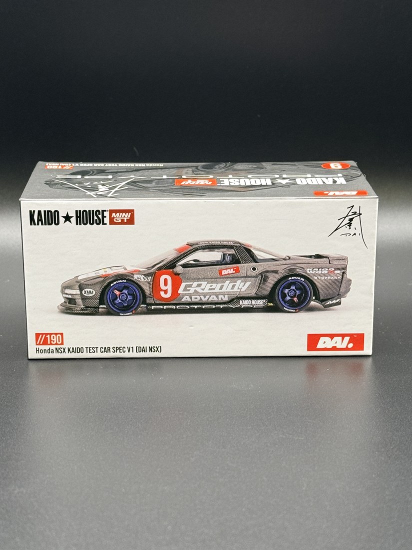 Honda NSX Kaido Test Car Spec V1 (DAI) Kaido House × Mini GT 1:64 diecast