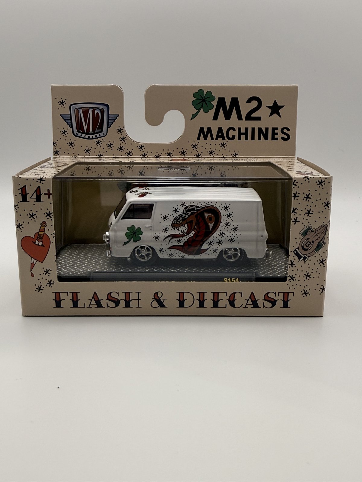 M2 Machines 1964 Dodge A100 Panel Van with chase production numbers on the box