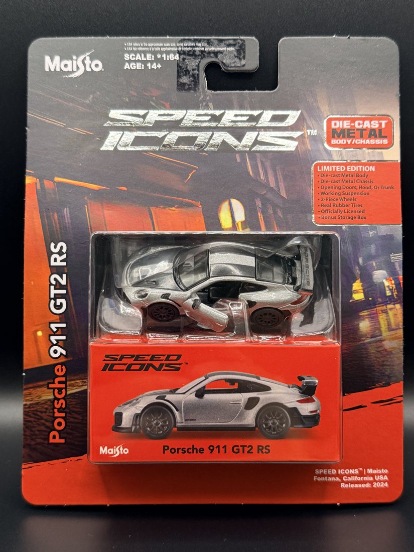 Porsche 911 GT2 RS (Speed Icons) Maisto 1:64 diecast
