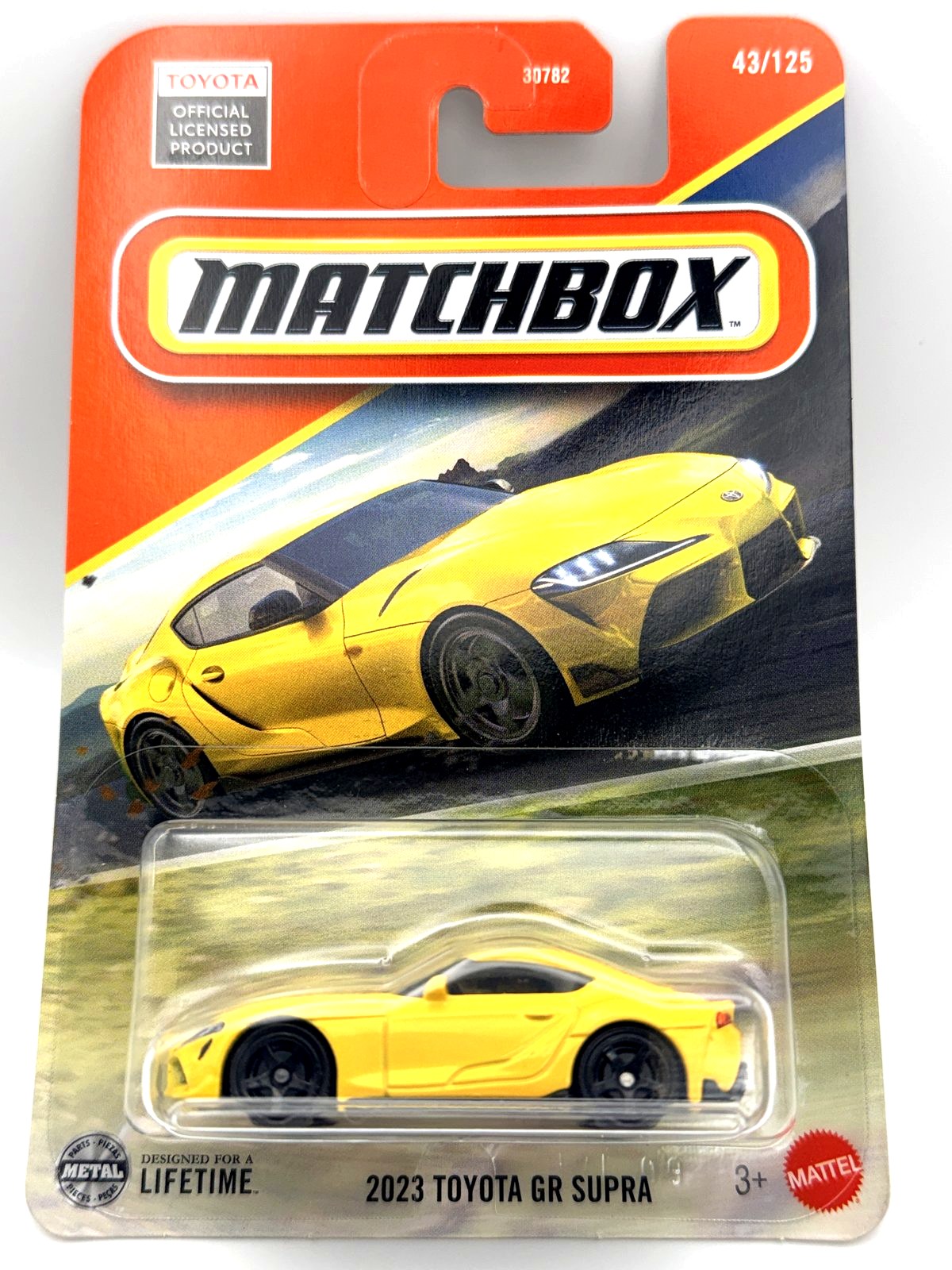 2023 Toyota 2023 GR Supra (Yellow) Matchbox 1:64 diecast