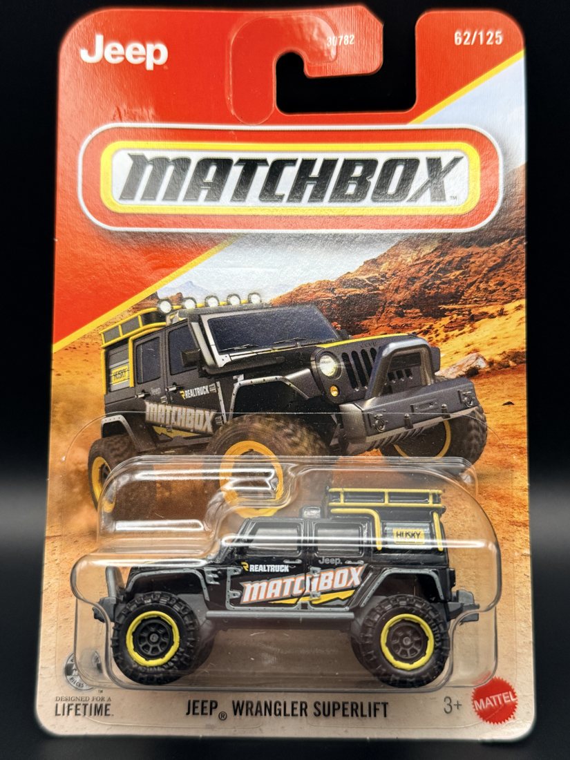 Jeep Wrangler Superlift Matchbox 1:64 diecast